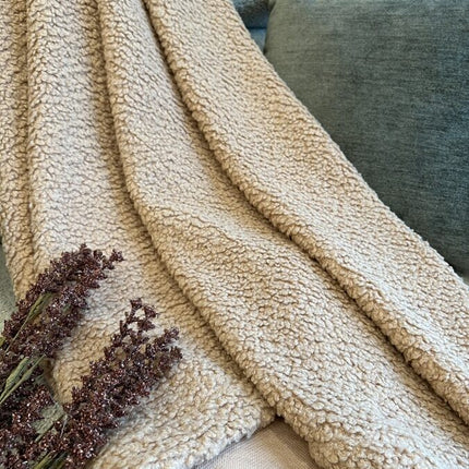 Handmade Bedspread & Blanket Teddy - Sand