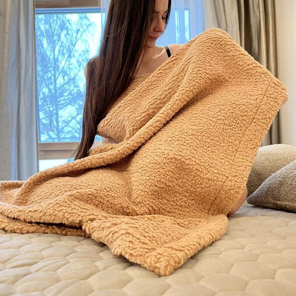 Handmade Bedspread & Blanket Teddy - Sand