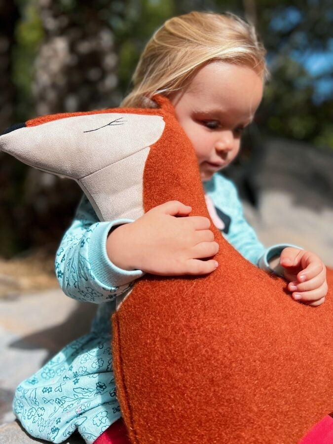 Handmade Fox Soft Toy Pillow