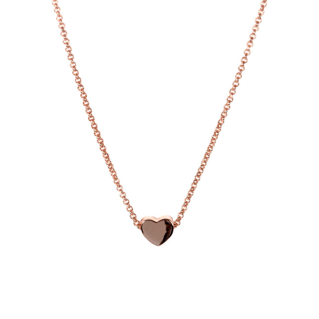 Heart Choker - Rose Gold and Silver - LoveStyle World