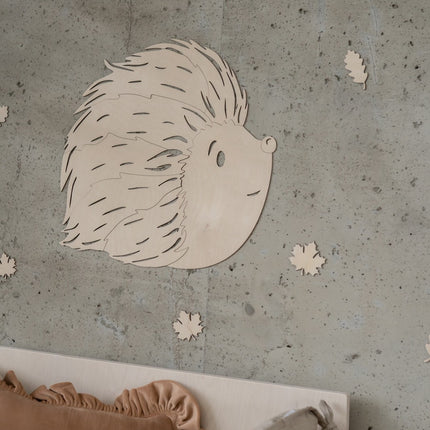 Hedgehog Forest Animal - Wooden Wall Decoration