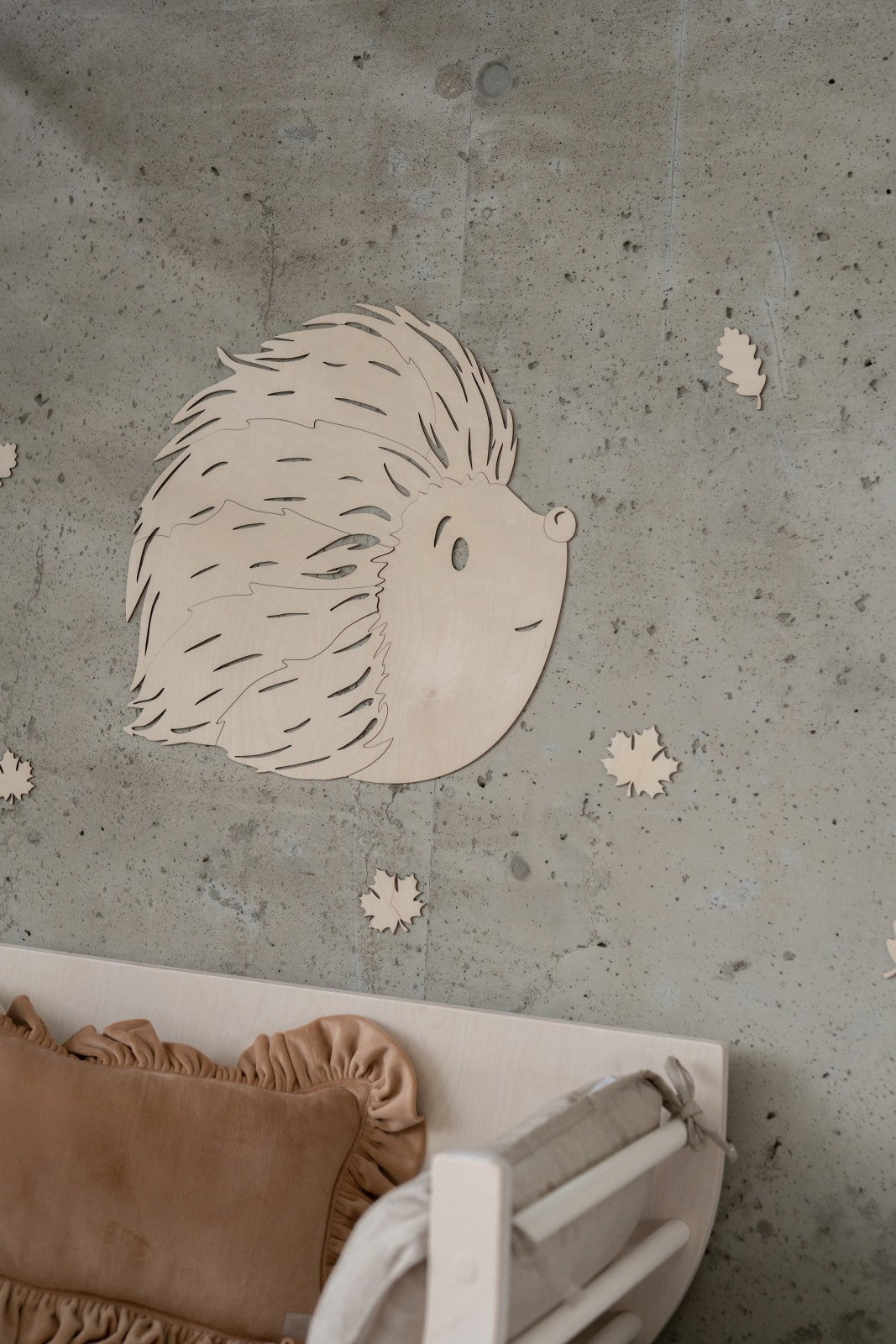 Hedgehog Forest Animal - Wooden Wall Decoration