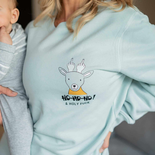 Ho-Ho-Ho Oversized Sweatshirt - LoveStyle World