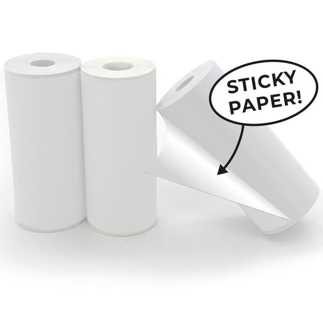 Hoppstar 3x Paper Rolls – White, Self Adhesive - LoveStyle World