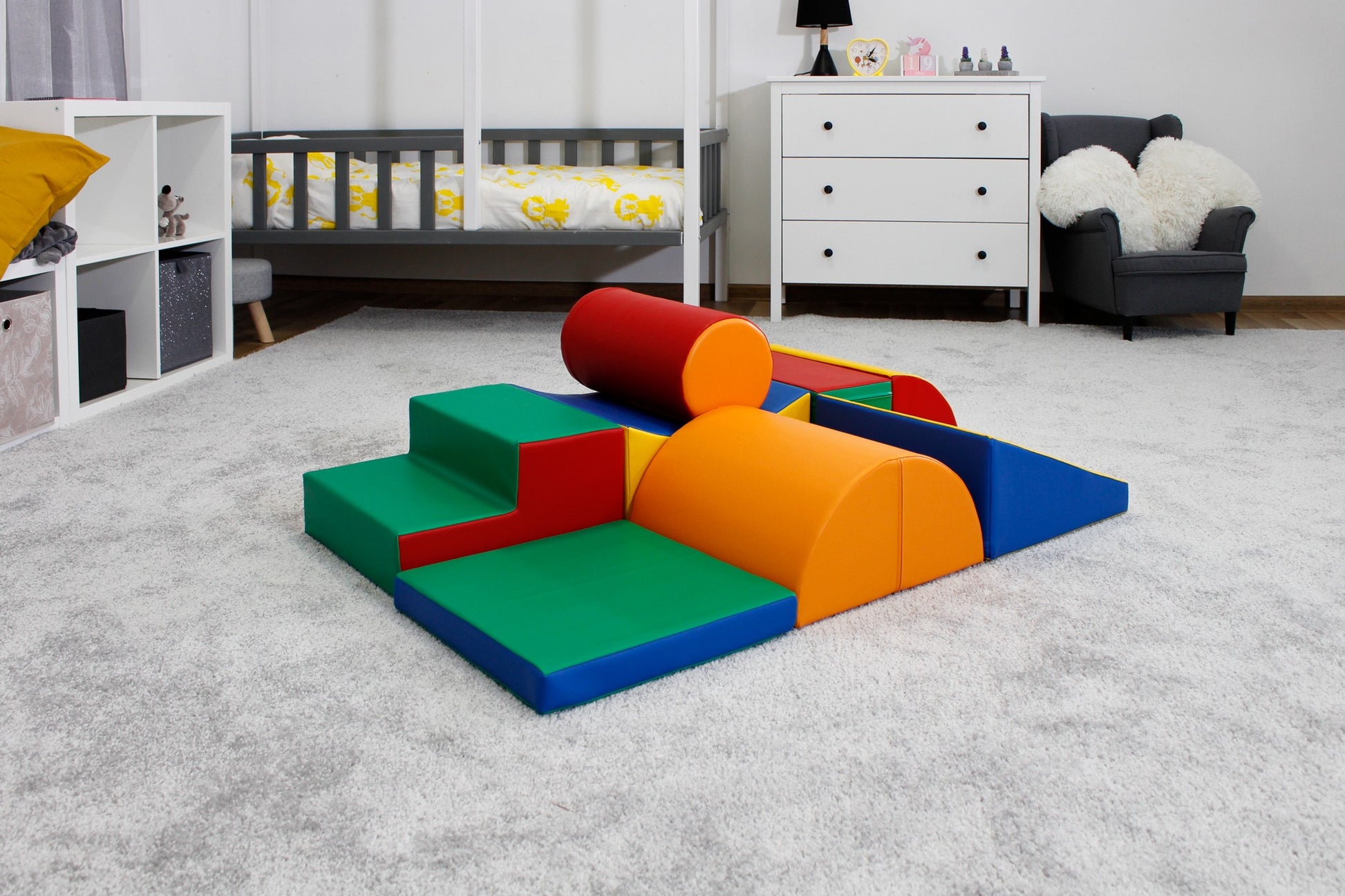 Soft Play 8 Foam Block Set - Multicolor Adventurer