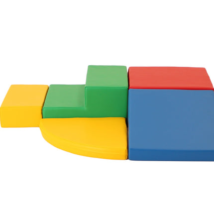 Soft Play 5 Foam Block Set - Multi Color Corner Climber