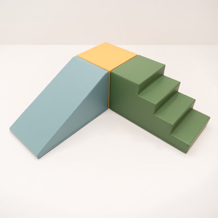 Corner Gym Soft Play Set – Neutral Pastel