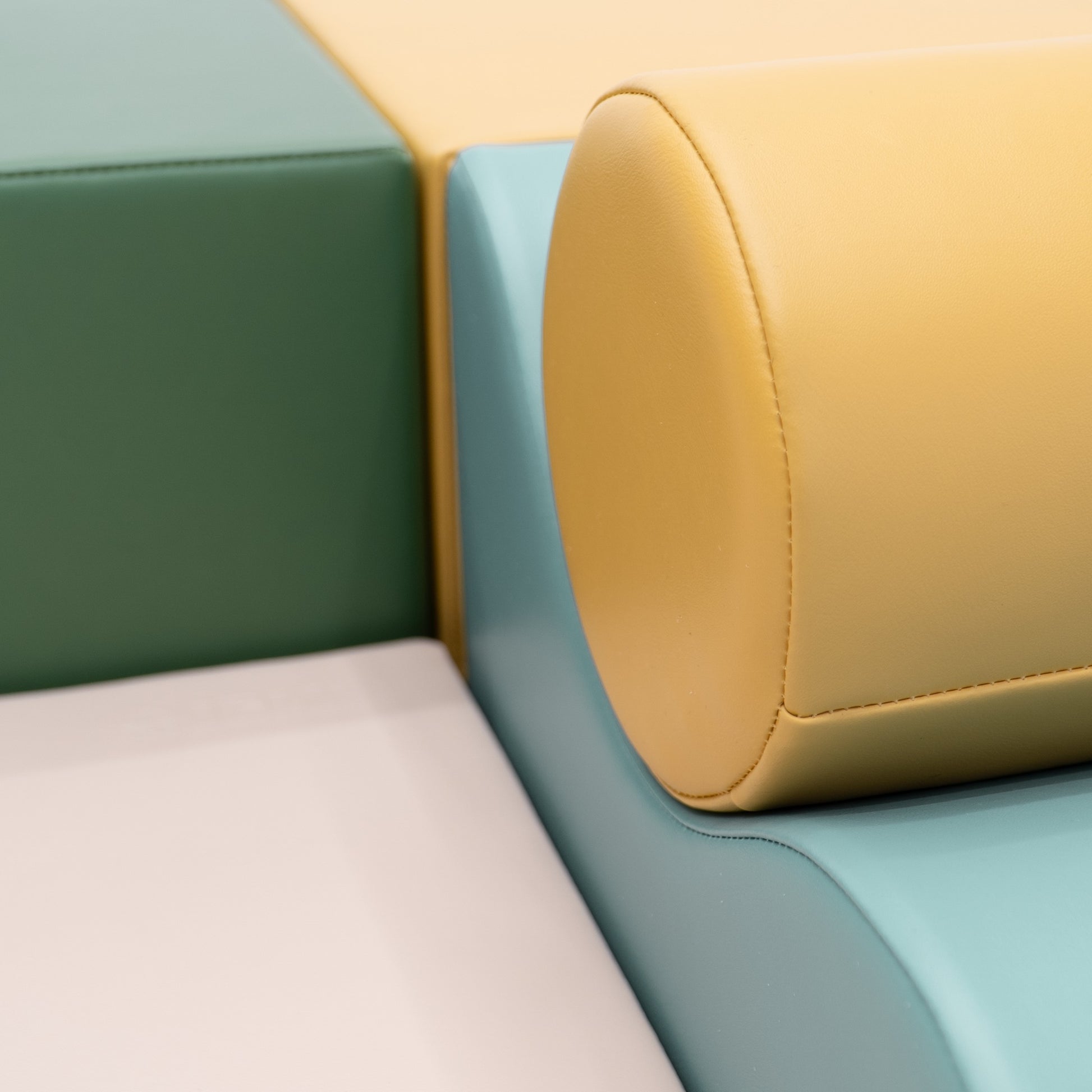 Soft Play 6 Foam Block Set - Pastel Turquoise Explorer