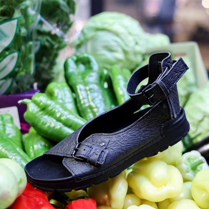 TOKU Athens Vegan Sandals - Black