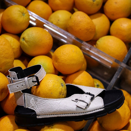 TOKU Athens Vegan Sandals - White