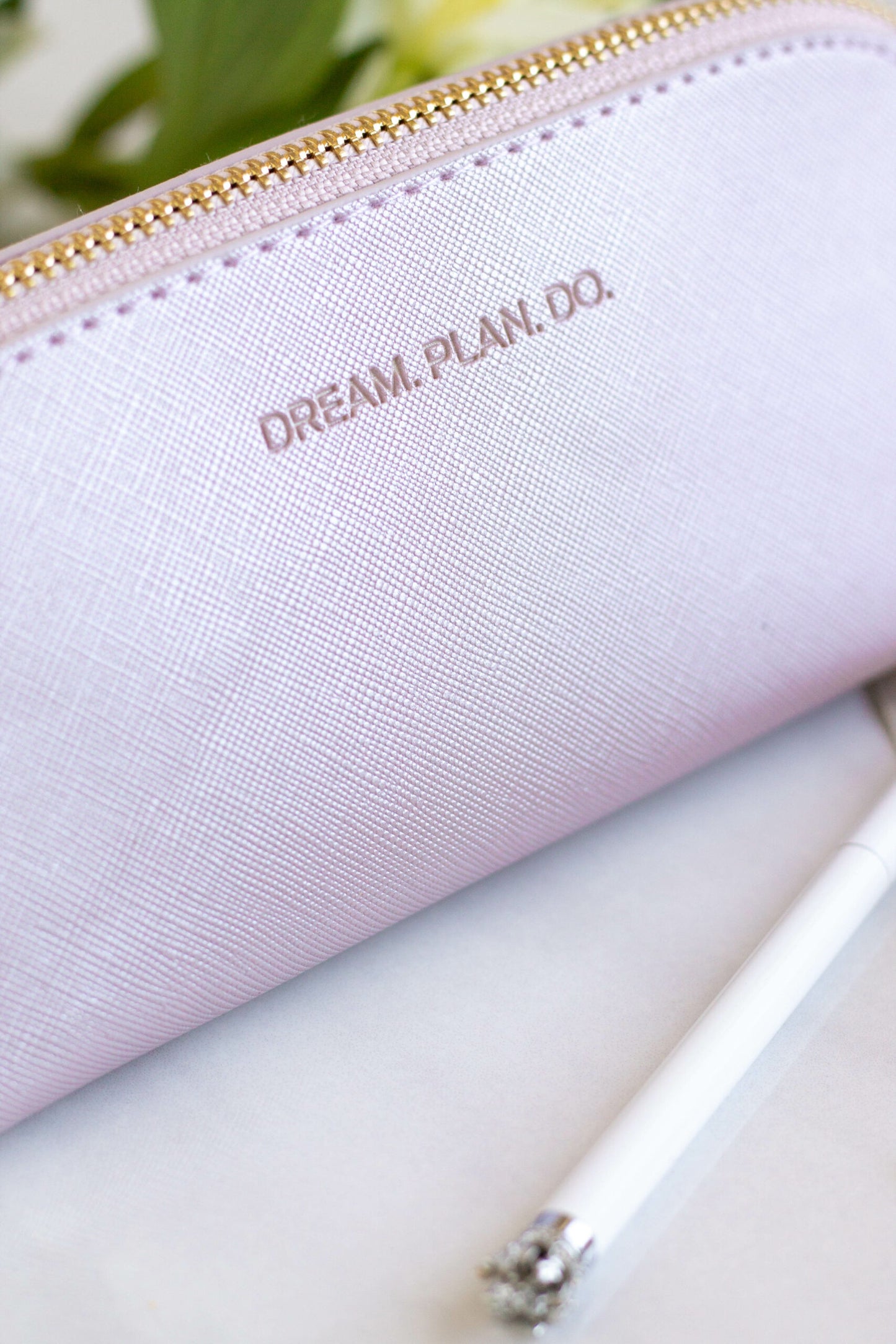 Pencil Case DREAM. PLAN. DO. - Purple
