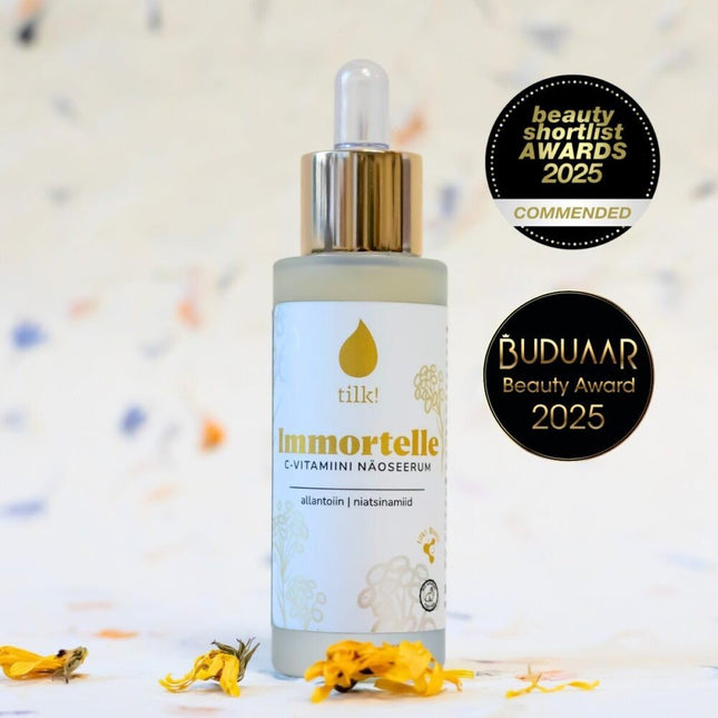 Immortelle Face Serum with Vitamin C, Allantoin, and Niacinamide, 30ml - LoveStyle World