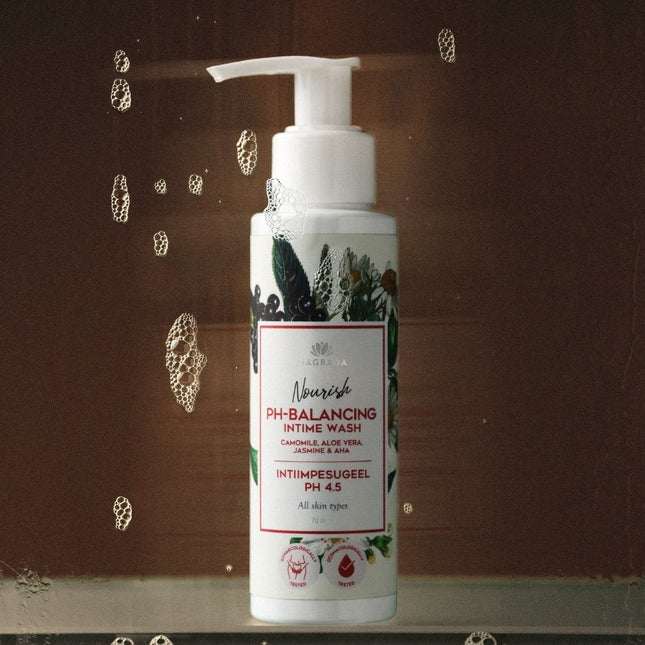 Intimate Wash Gel with Chamomile, Aloe, and AHA, pH 4.5 - LoveStyle World