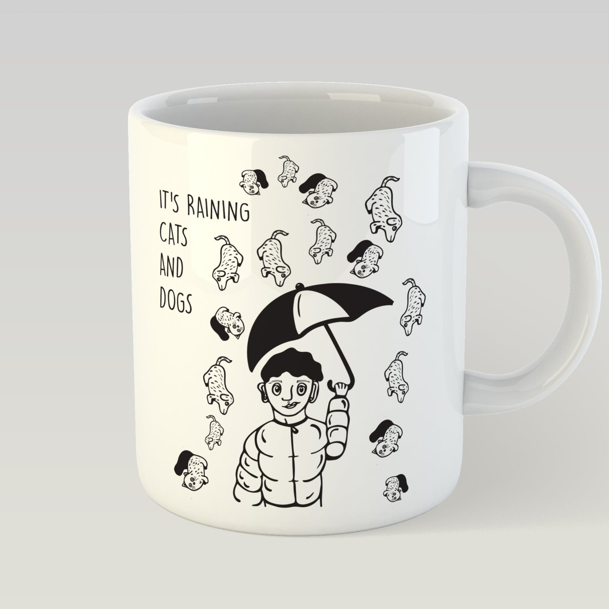 Design Mug - It's raining cats and dogs