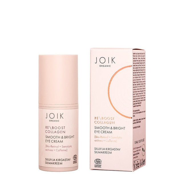 Organic Eye Cream Smooth & Bright Re-Boost Collagen 15 ml - LoveStyle World