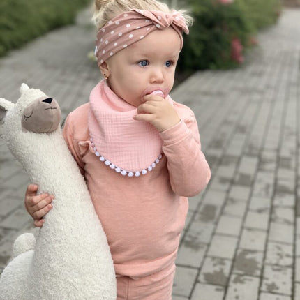 Scarf-Bib - Light Pink