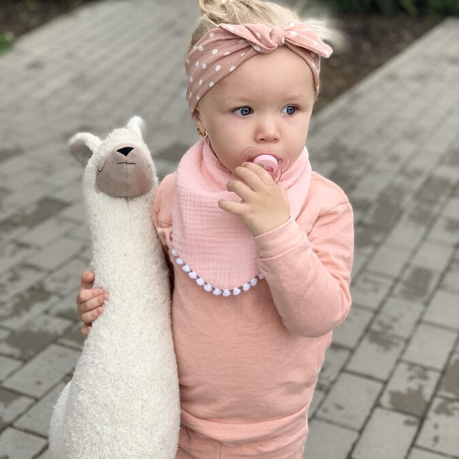 Scarf-Bib - Light Pink