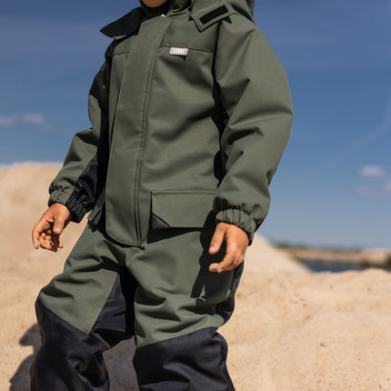 Khaki Green Double-Layer Cotton Balaclava