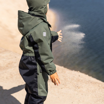 Khaki Green Double-Layer Cotton Balaclava