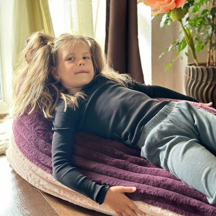 Kids Bean Bag Chair - Berry & Rose Mousse Duo
