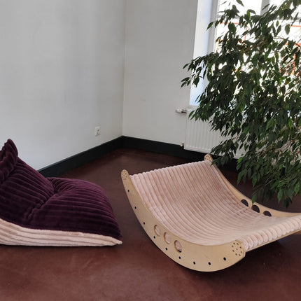 Kids Bean Bag Chair - Berry & Rose Mousse Duo