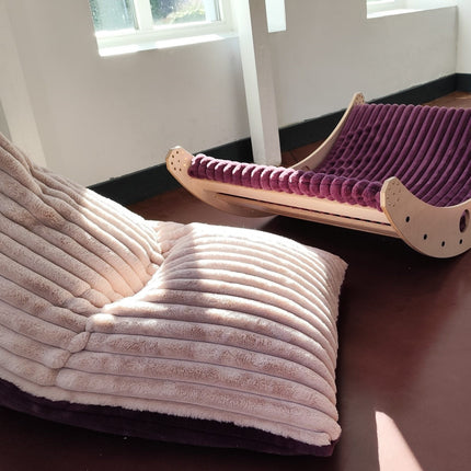 Kids Bean Bag Chair - Berry & Rose Mousse Duo