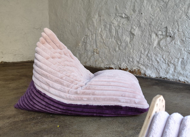 Kids Bean Bag Chair - Berry & Rose Mousse Duo