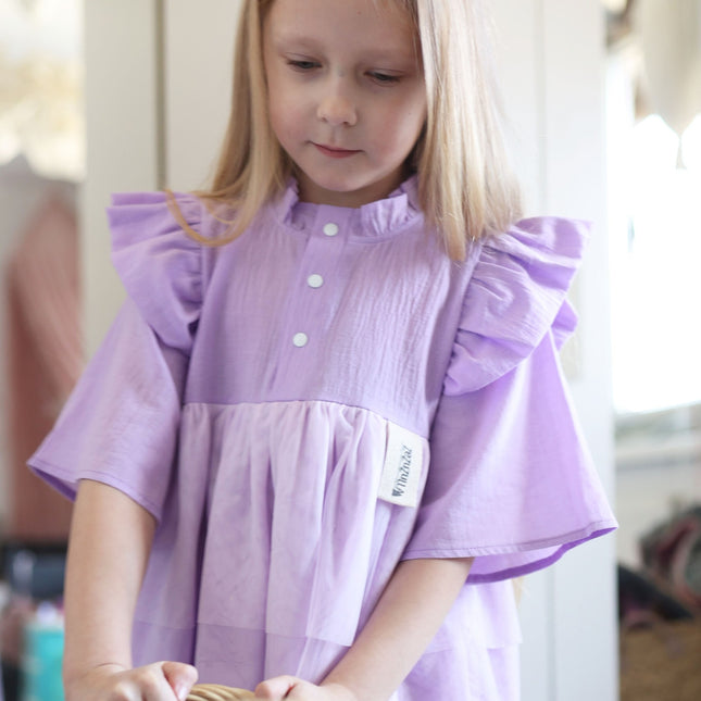 Kids Dress Sisi – Lilac - LoveStyle World