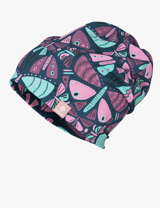 Kids Hat-Beanie For Autumn And Spring KLAUS - Butterflies