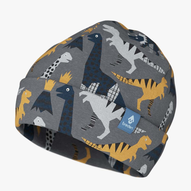 Kids Hat-Beanie For Autumn And Spring KLAUS - Dinosaurs
