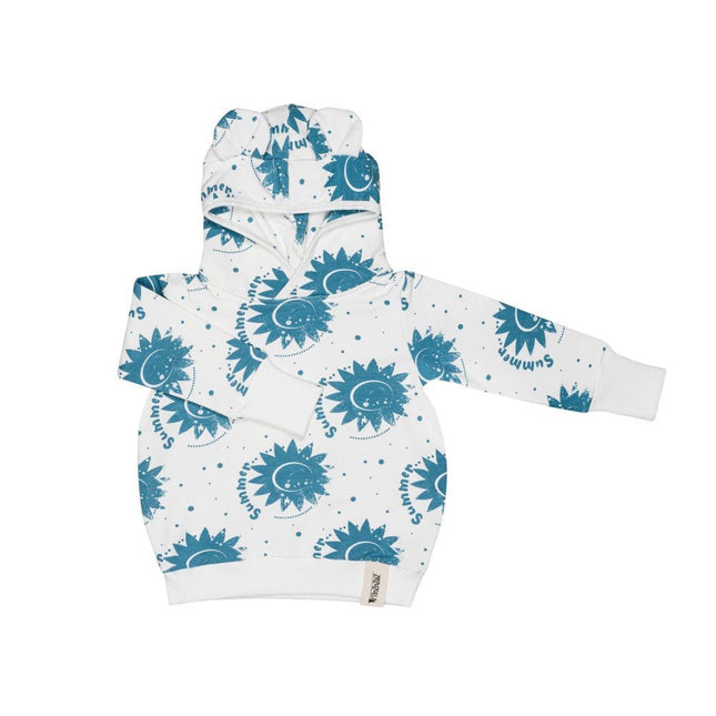 Kids Hoodie with Ears - Ecru Suns - LoveStyle World