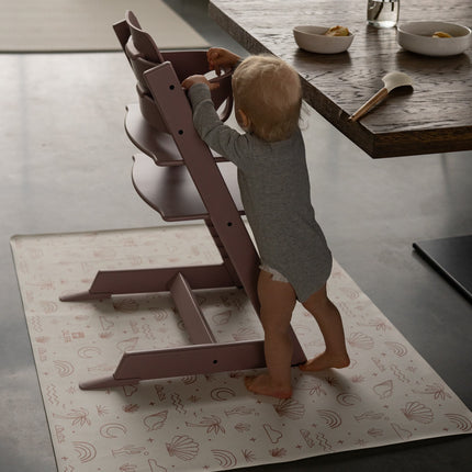 Kids Mealtime Floor Mat, Non-Slip & Waterproof - Palm Beach Terra