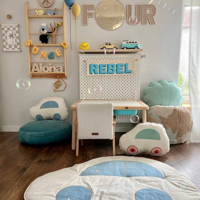 Kids Room Emoji Mirror – Child-Friendly Acrylic & Wood - LoveStyle World