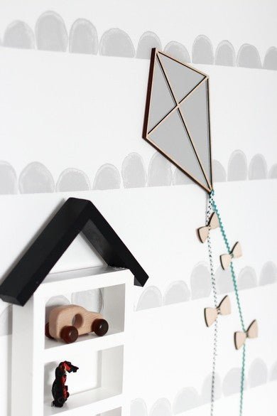 Kids Room Kite Mirror – Child-Friendly Acrylic & Wood - LoveStyle World