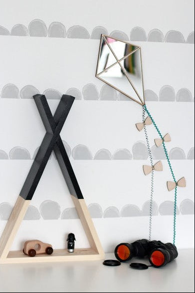 Kids Room Kite Mirror – Child-Friendly Acrylic & Wood