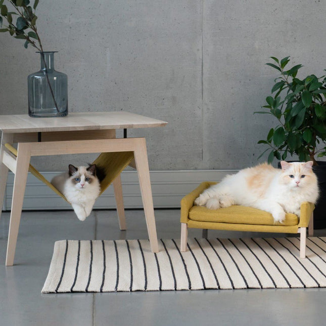 Kikko Table & Lulu Bed for Cat - Honey - LoveStyle World