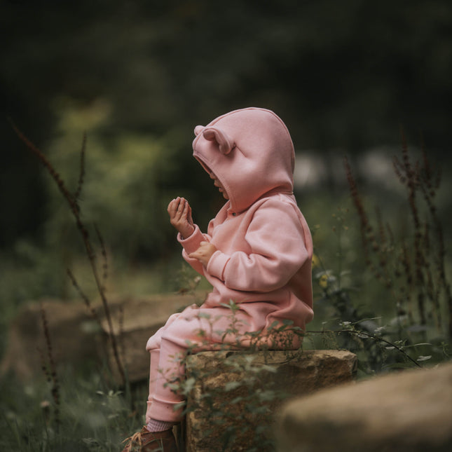 Eared Jumpsuit for Babies and Kids - Peach - LoveStyle World