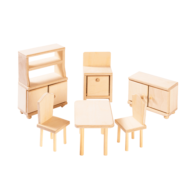 Dollhouse kitchen furniture - Natural - LoveStyle World