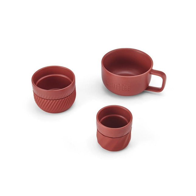 La Cafetière Red Coffee Mugs, 3 pcs - LoveStyle World