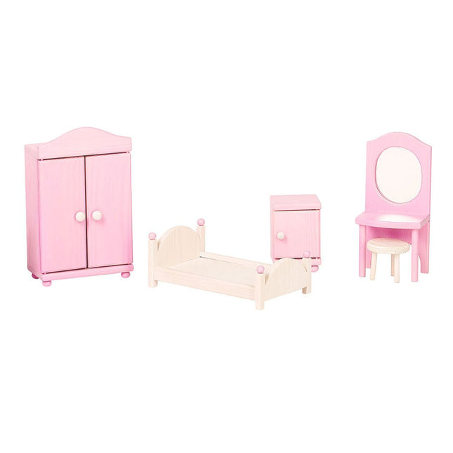 Dollhouse bedroom furniture - Pink & White - LoveStyle World