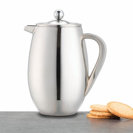 La Cafetière Silver Double Walled Insulated Eight Cup Coffee Maker - 1 Liter