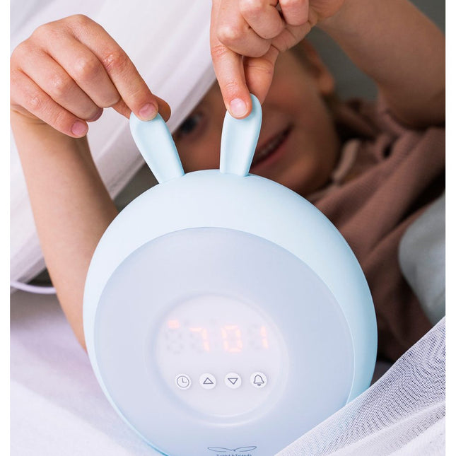 Rabbit Lamp with Alarm Clock – Blue