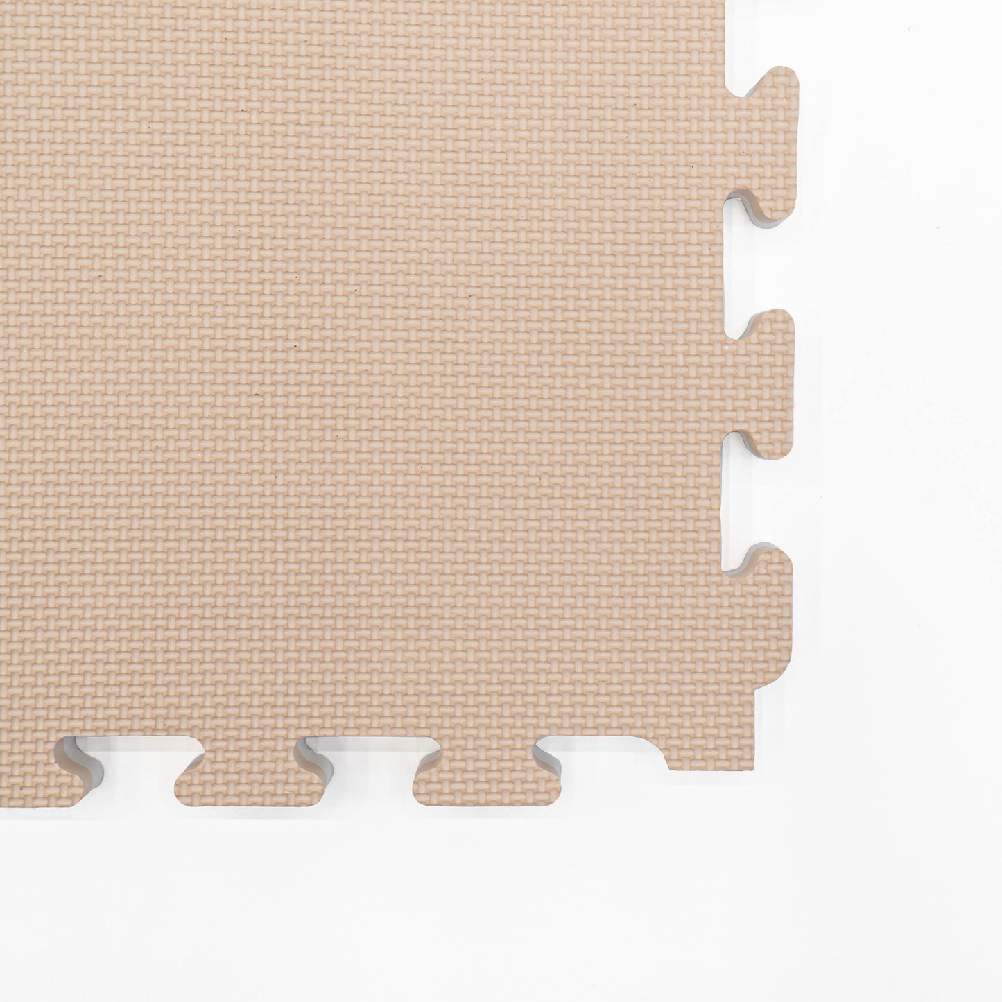 Large Foam Puzzle Mats - Beige / White