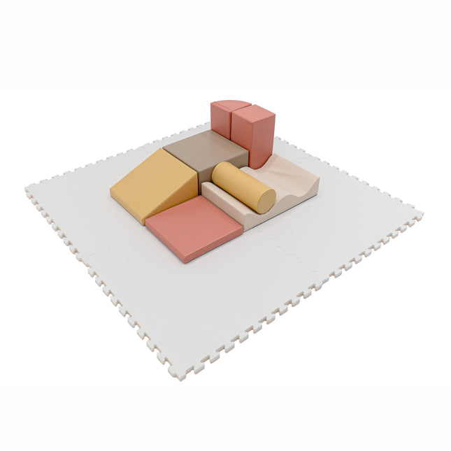 Large Foam Puzzle Mats - Beige / White - LoveStyle World