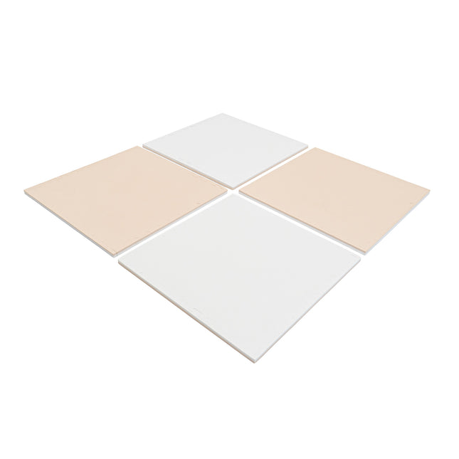Large Foam Puzzle Mats - Beige / White - LoveStyle World
