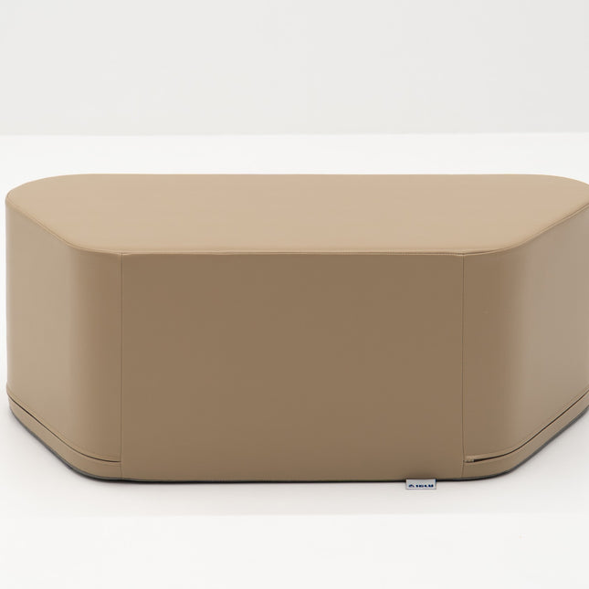 Hexagon Bench Bundle - 6 Beige Play Pouf Bench Offer - LoveStyle World