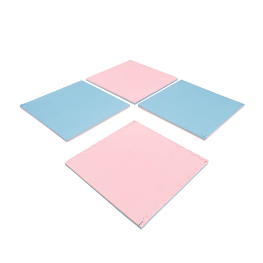 Large Foam Puzzle Mats - Baby Pink / Baby Blue