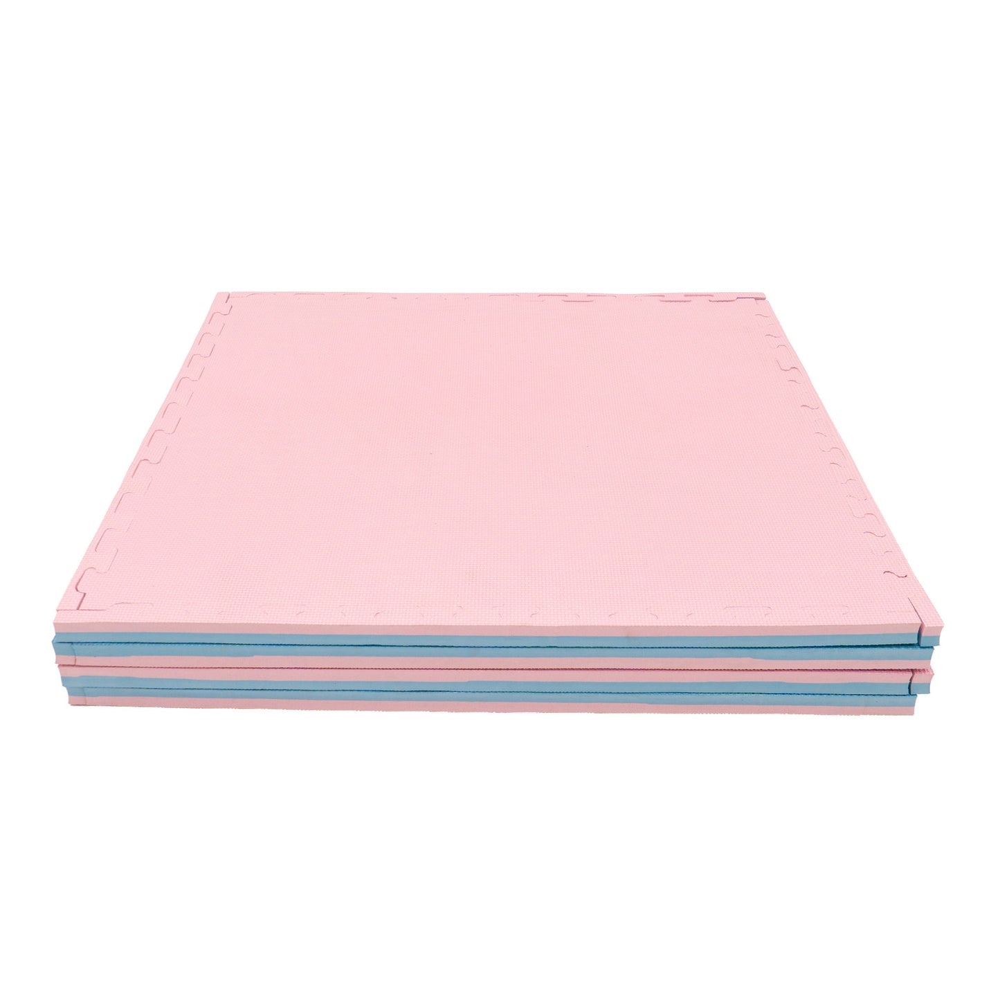 Large Foam Puzzle Mats - Baby Pink / Baby Blue