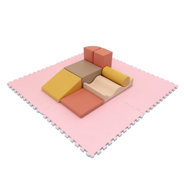 Large Foam Puzzle Mats - Baby Pink / Baby Blue - LoveStyle World