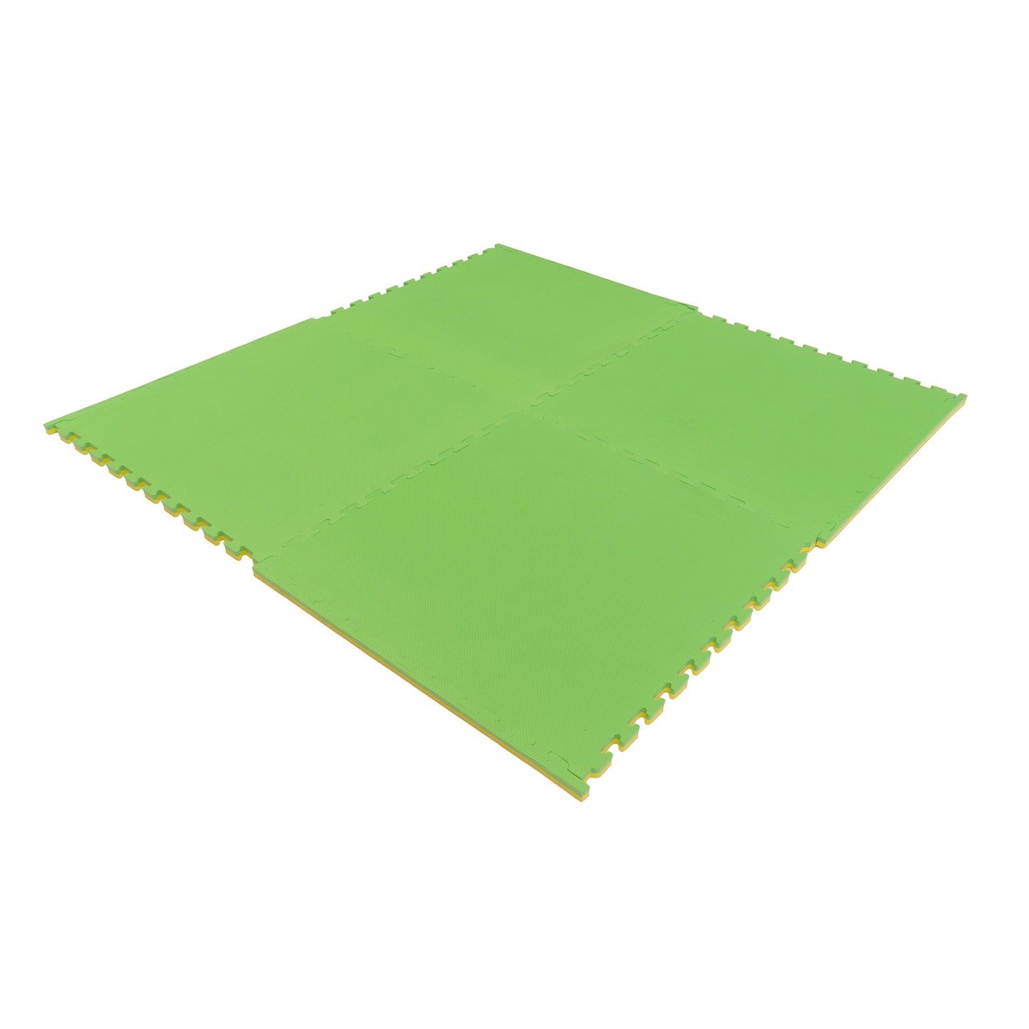 Large Foam Puzzle Mats - Spring Green / Yellow